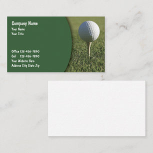 Cartes de visite Golf Design Moderne