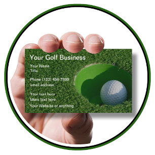 Cartes de visite Golf Entreprise Coins Arrondis Mo