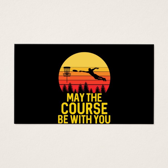 Cartes De Visite Golf sur disque avec vous (Devant)