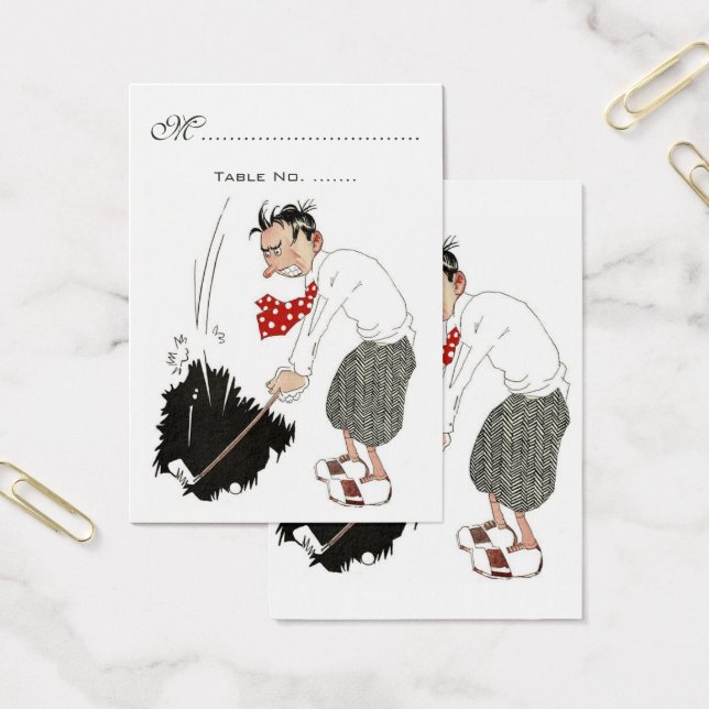 Cartes De Visite Golfeur Drôle (Bureau)