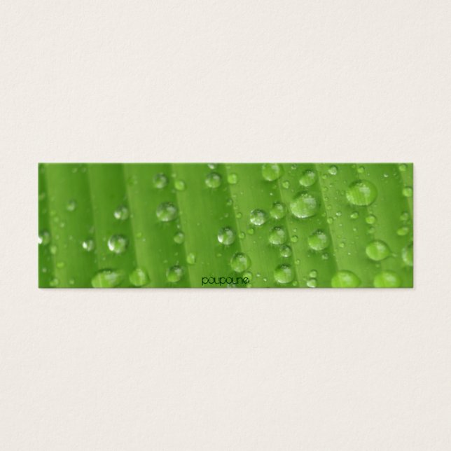 Cartes De Visite gouttes de pluie (Devant)