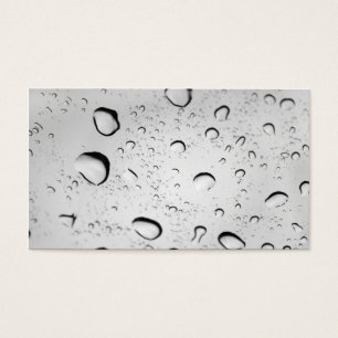 Cartes De Visite gouttes de pluie sur verre