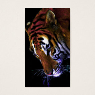 Cartes De Visite grâce d'un tigre