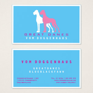 Cartes De Visite Grand Danois minimaliste propre