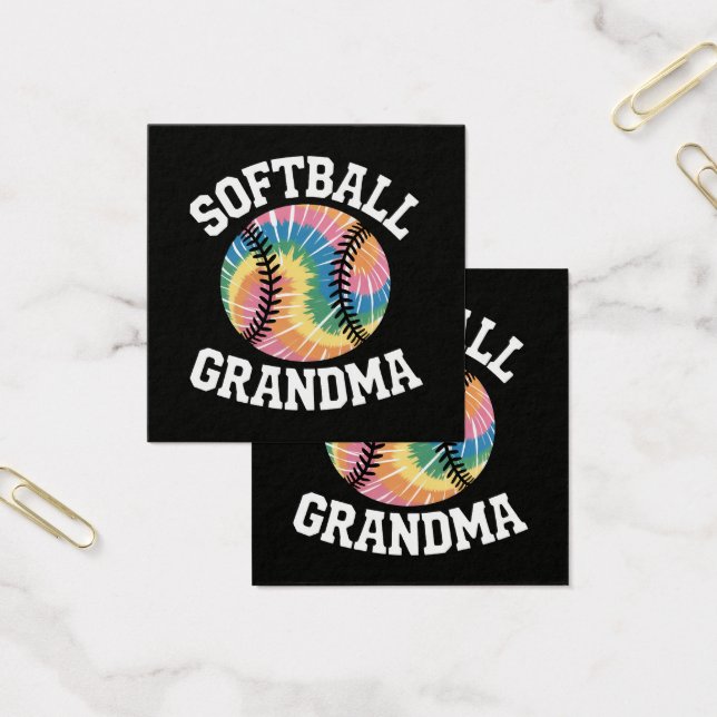 Cartes De Visite Grand-mère de softball (Bureau)