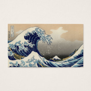 Cartes De Visite Grande vague outre des beaux-arts de Kanagawa