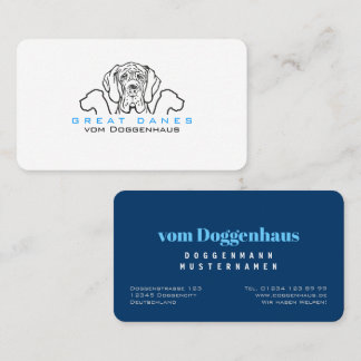 Cartes de visite Grandes Danoises