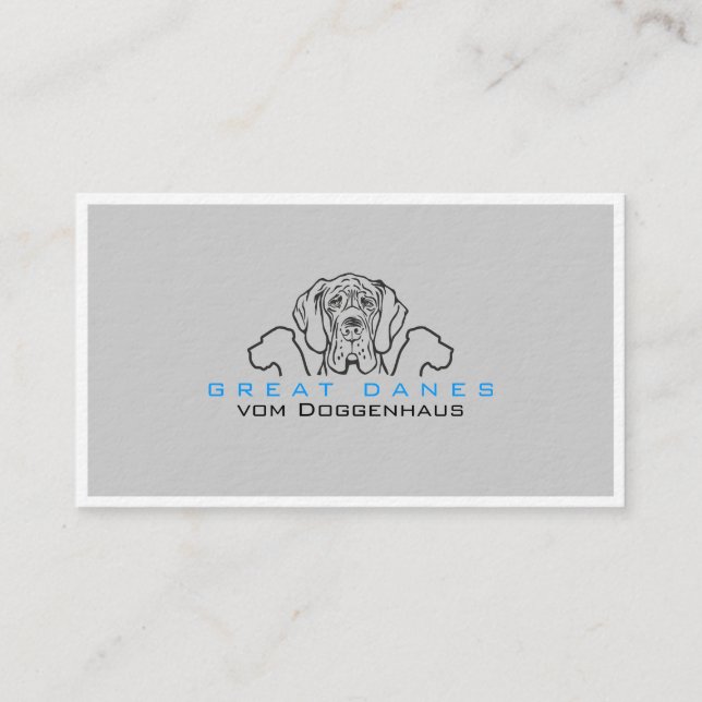 Cartes de visite Grandes Danoises (Devant)