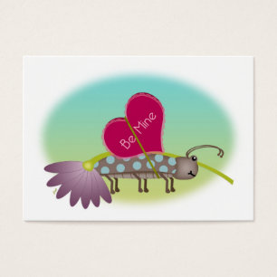Cartes De Visite Grands Valentines d'AMOUR de petit insecte