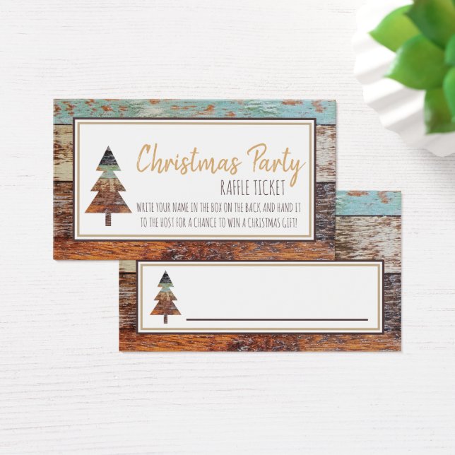 Cartes De Visite Grange d'hiver, Billet de raffe de Noël (Bureau)