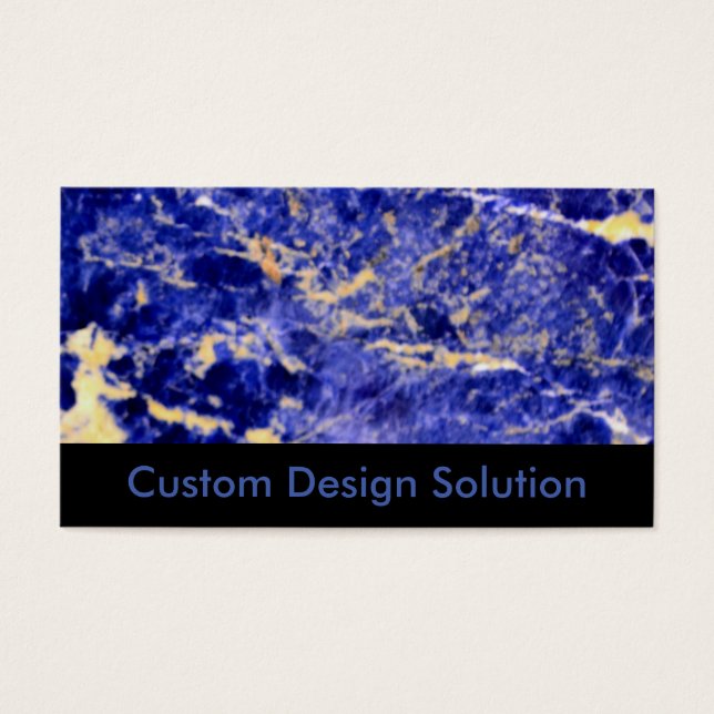 Cartes De Visite Granit bleu, marbre bleu, pierre bleue (Devant)