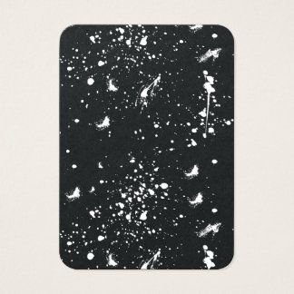 Cartes De Visite Graphisme de projection de peinture blanche Tache
