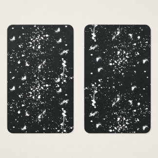 Cartes De Visite Graphisme de tache de peinture blanche Tache d'enc