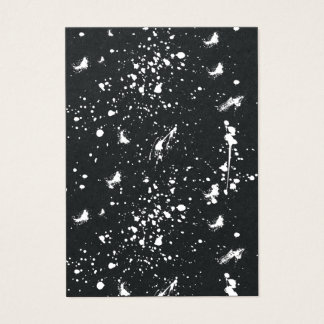Cartes De Visite Graphisme de tache de peinture blanche Tache d'enc
