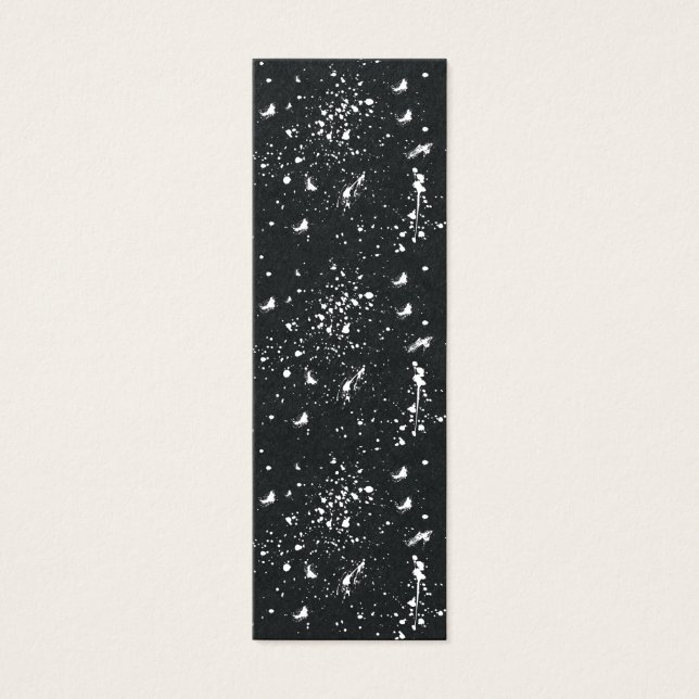 Cartes De Visite Graphisme de tache de peinture blanche Tache d'enc (Devant)