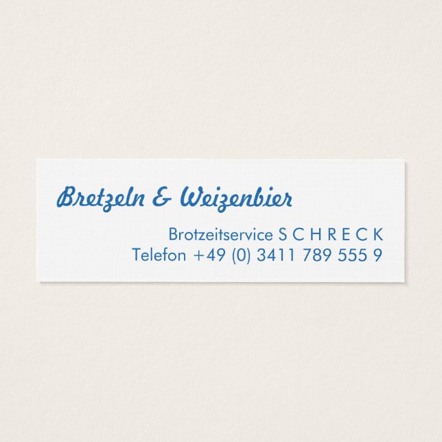 Cartes De Visite Graphismes de la Bavière moderne (Dos)
