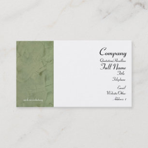 Cartes de visite Green toscanes