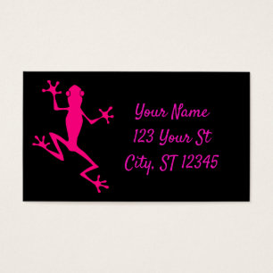 Cartes De Visite Grenouille à arbre rose Thunder_Cove