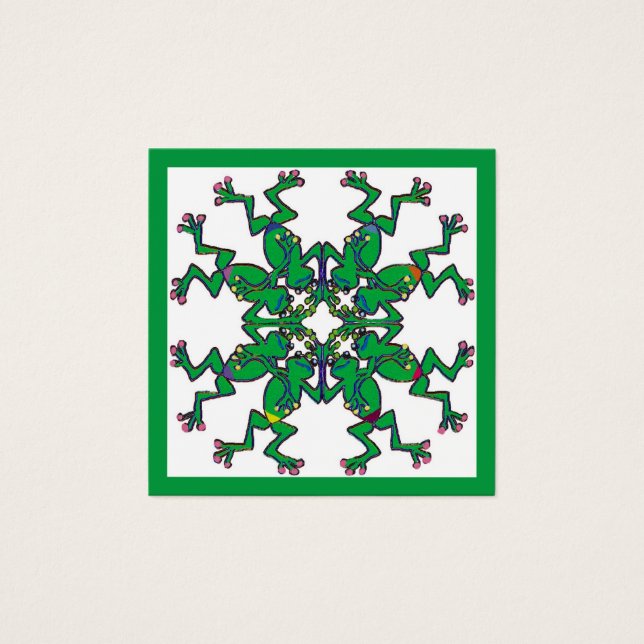 Cartes De Visite Grenouilles celtiques nage synchronisée (Devant)