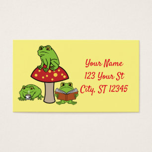 Cartes De Visite Grenouilles de Cottagecore Thunder_Cove