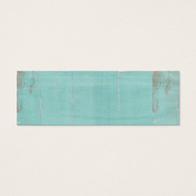 Cartes De Visite Grunch en bois bleu turquoise (Devant)