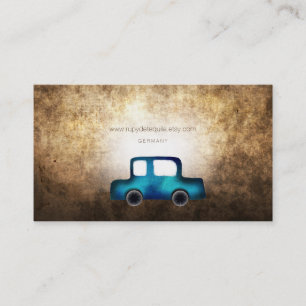 Cartes de visite Grunge Bleu Auto