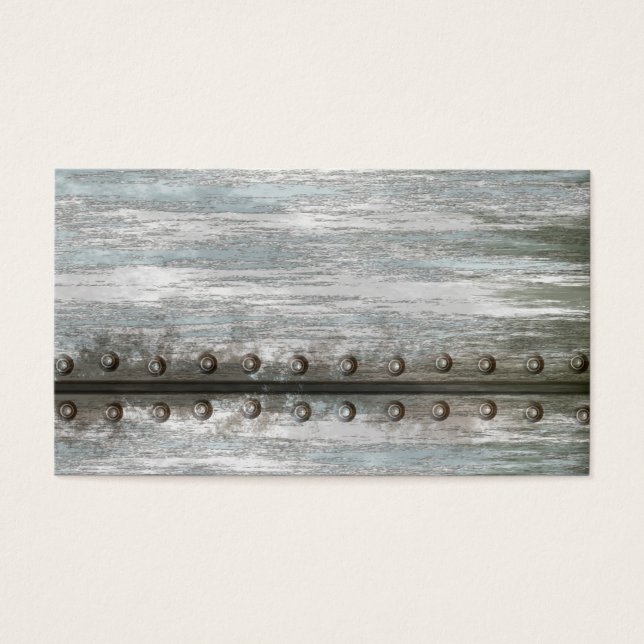 Cartes De Visite Grunge en métal vissé (Devant)