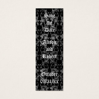 Cartes De Visite Grunge gothique enregistrer la date mini marqueurs