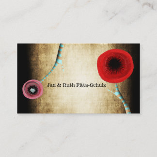 Cartes de visite Grunge Salon Spa Floral