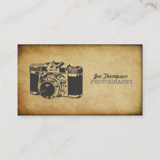 Cartes de visite grunges de photographie