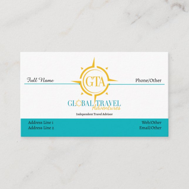 Cartes de visite GTA modernes (Devant)