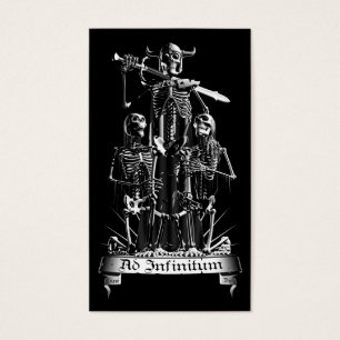 Cartes De Visite Guerrier squelettique