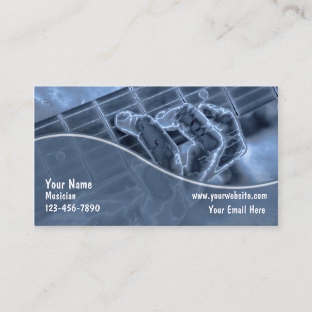 Cartes de visite Guitare (Devant)