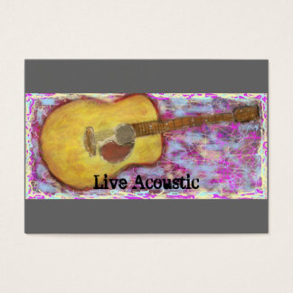 Cartes De Visite Guitare acoustique en direct