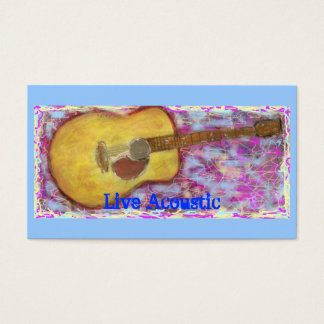 Cartes De Visite Guitare acoustique en direct