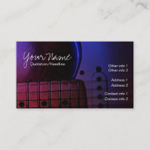 Cartes de visite GUITARE Blues de minuit Musique