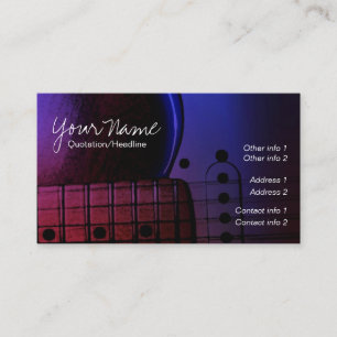 Cartes de visite GUITARE Blues de minuit Musique