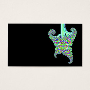 Cartes De Visite Guitare fractale psychédélique