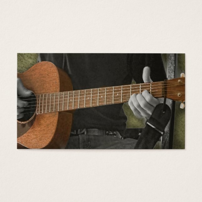 CARTES DE VISITE GUITARISTE #1 (Devant)