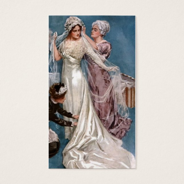 Cartes De Visite Habiller la mariée (Devant)