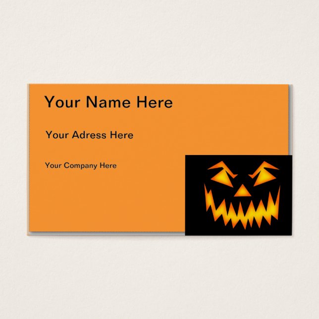 Cartes De Visite Halloween (Devant)