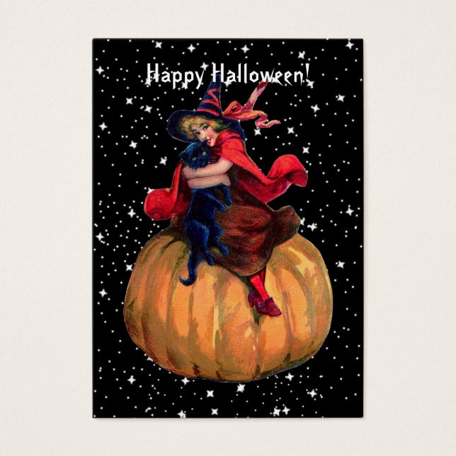 Cartes De Visite Halloween : Balise finale du cadeau Frontier (Devant)