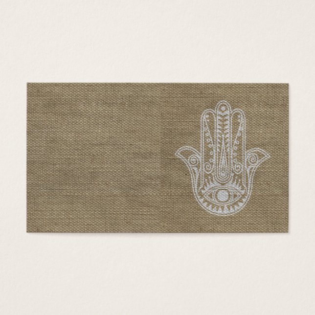 Cartes De Visite HAMSA Main de Fatima symbole amulet (Devant)