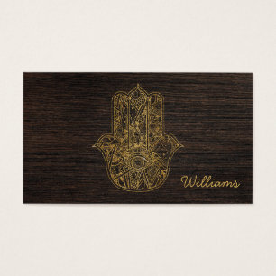 Cartes De Visite HAMSA Main de Fatima symbole amulet design