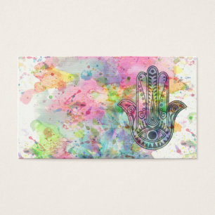 Cartes De Visite HAMSA Main du symbole Fatima