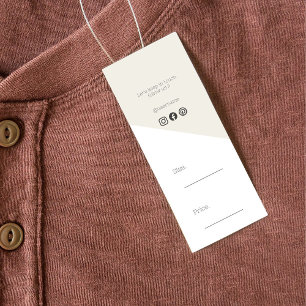 Cartes De Visite Hang Hang Tag Moderne tendance minimaliste