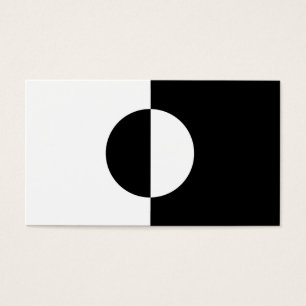 Cartes De Visite Harmonie noire et blanche