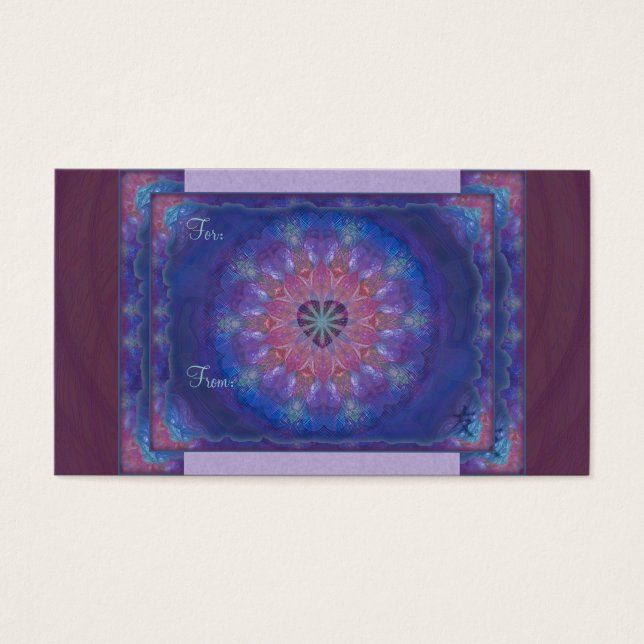Cartes De Visite Heart Mandala (Devant)