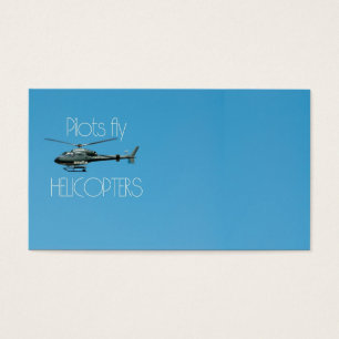 Cartes De Visite Hélicoptères Pilot