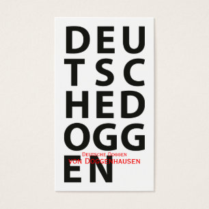 Cartes De Visite helle modèle